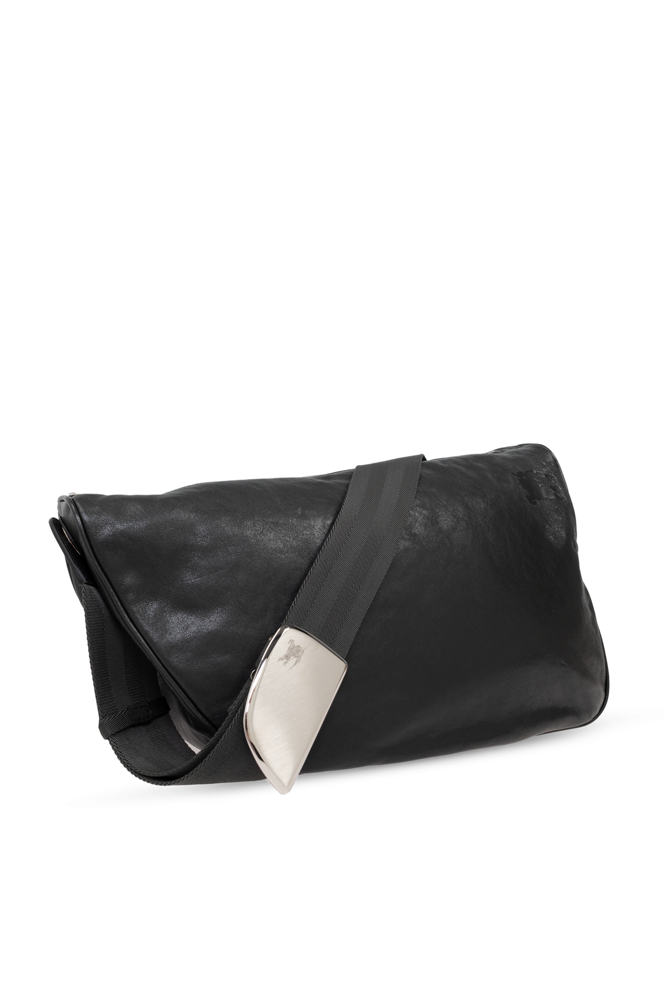 Grey Shoulder Bag 'Shield Messenger Large' Burberry